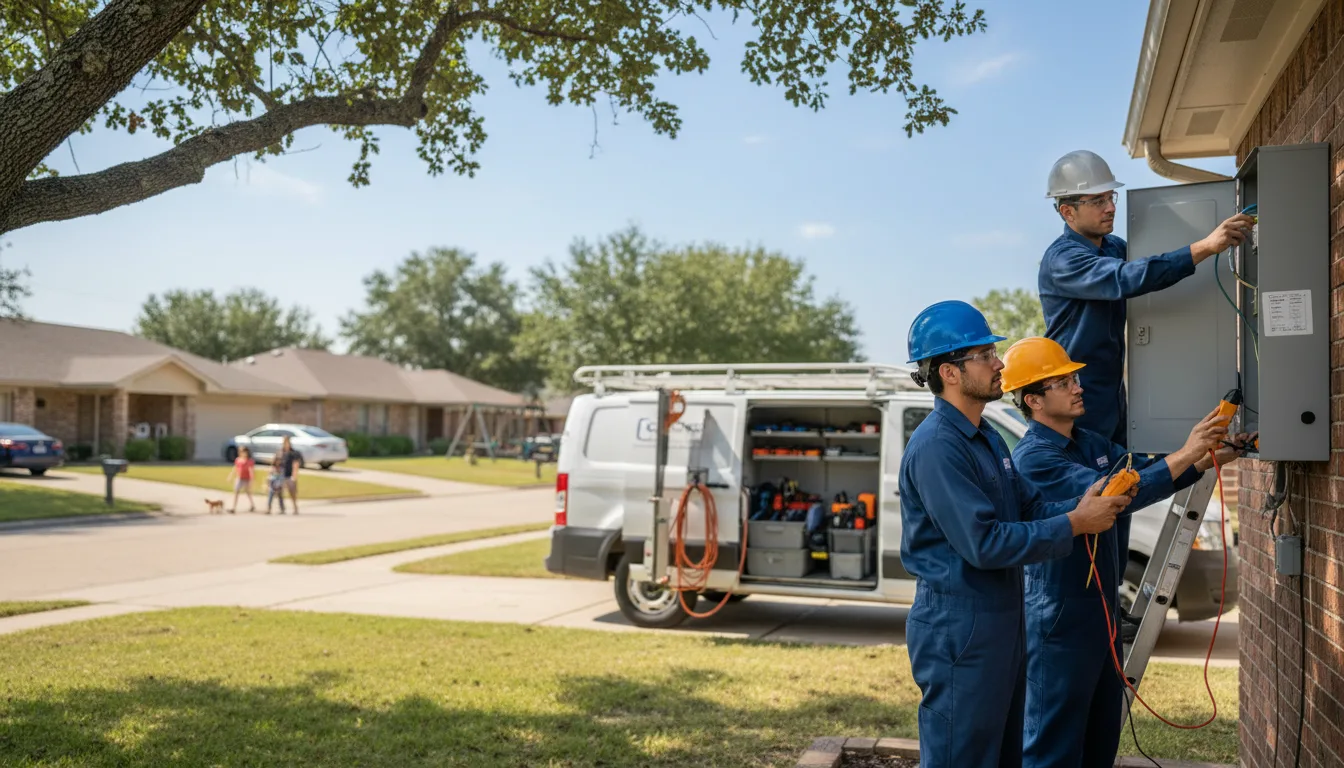 Certified electrician providing emergency electrical services in Hills, MN